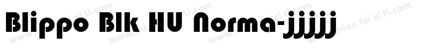 Blippo Blk HU Norma字体转换
